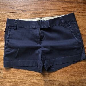 Navy J Crew Shorts